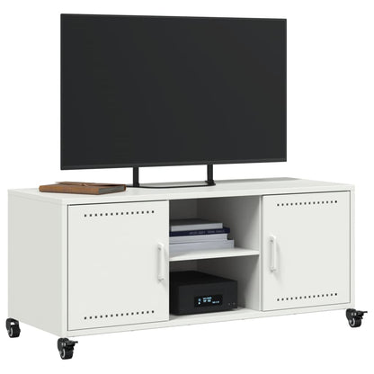 TV Cabinet White 100.5x39x43.5 cm Cold-rolled Steel