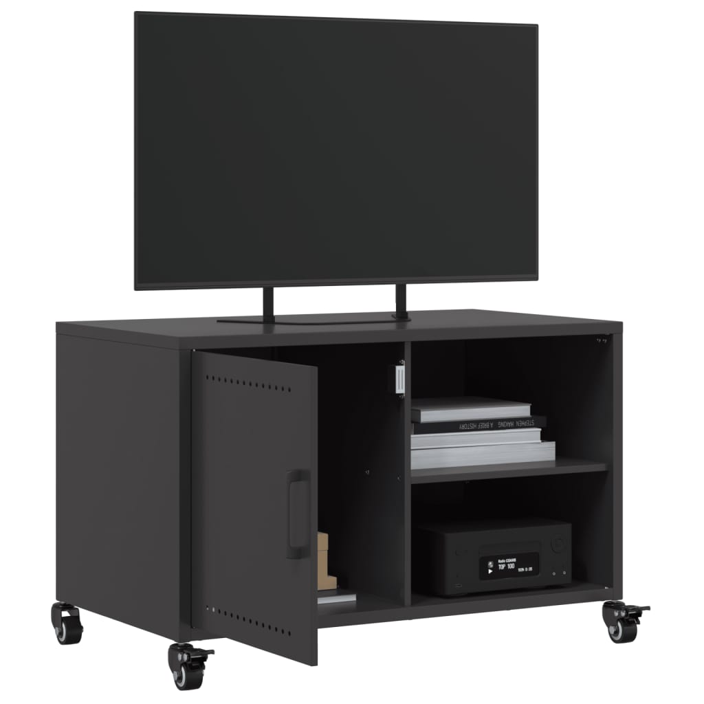 TV Cabinet Black 68x39x43.5 cm Cold-rolled Steel