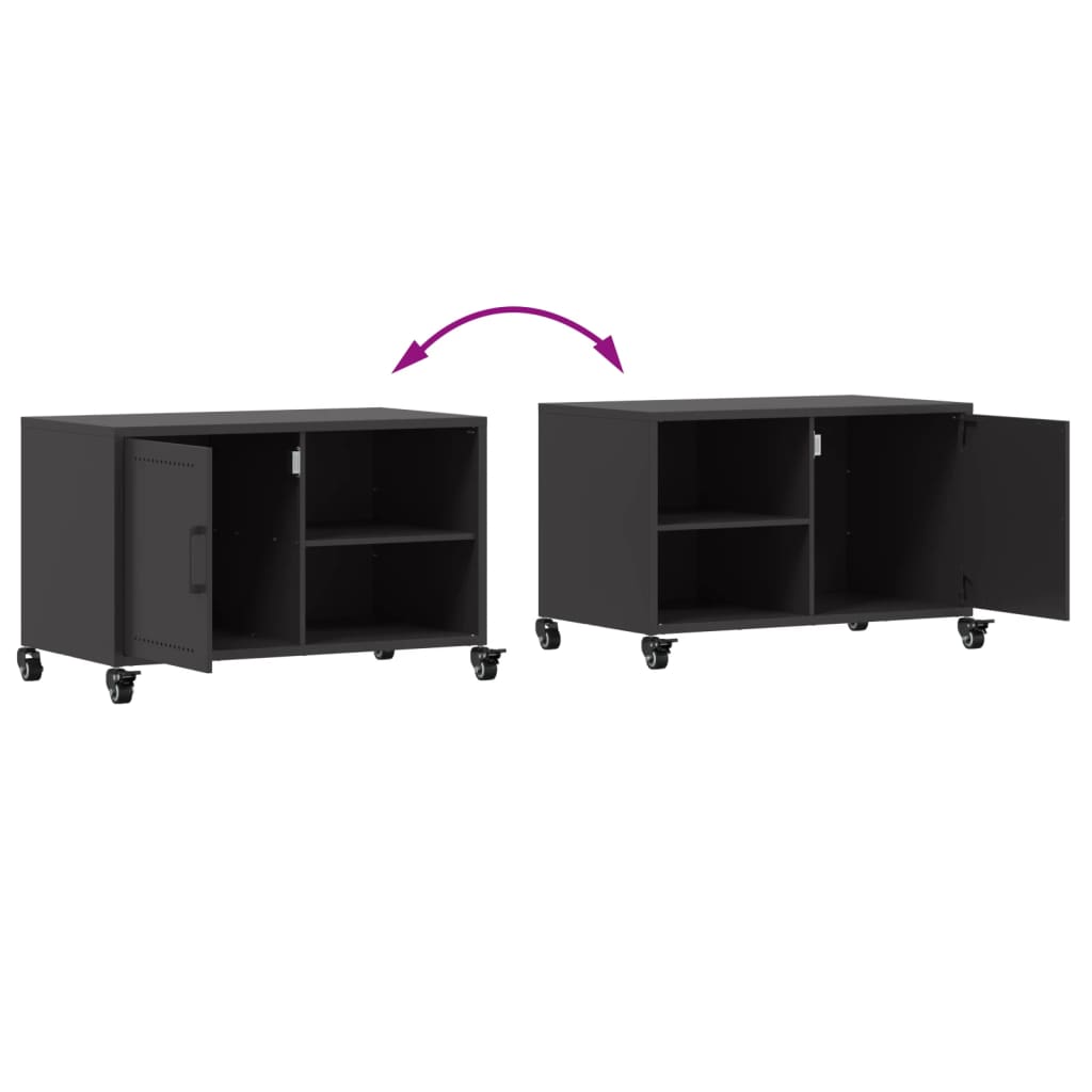 TV Cabinet Black 68x39x43.5 cm Cold-rolled Steel