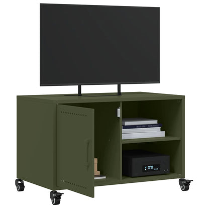 TV Cabinet Olive Green 68x39x43.5 cm Steel