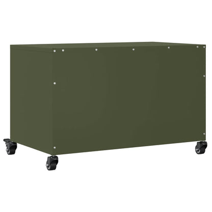 TV Cabinet Olive Green 68x39x43.5 cm Steel