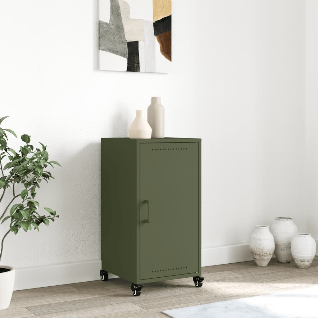 Sideboard Olive Green 36x39x72 cm Steel