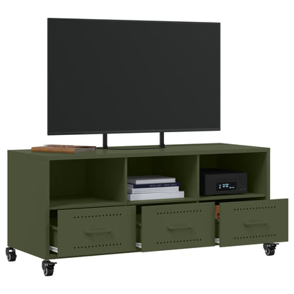 TV Cabinet Olive Green 100.5x39x43.5 cm Cold-rolled Steel