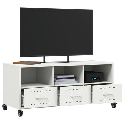 TV Cabinet White 100.5x39x43.5 cm Cold-rolled Steel