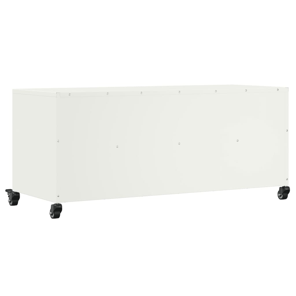 TV Cabinet White 100.5x39x43.5 cm Cold-rolled Steel