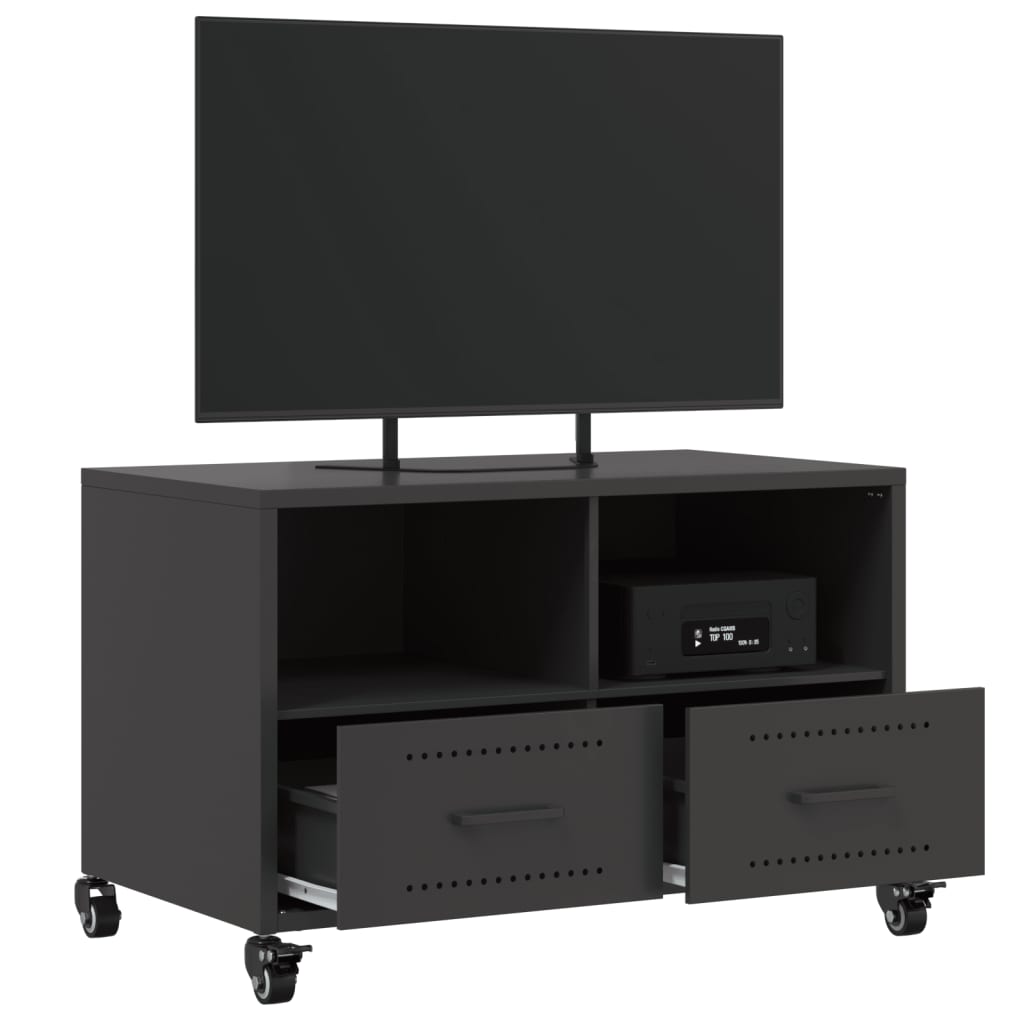 TV Cabinet Black 68x39x43.5 cm Cold-rolled Steel