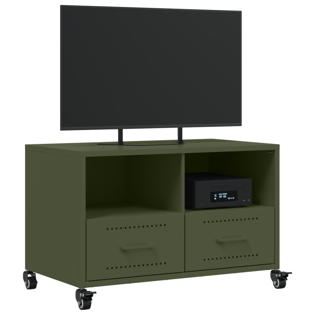 TV Cabinet Olive Green 68x39x43.5 cm Cold-rolled Steel