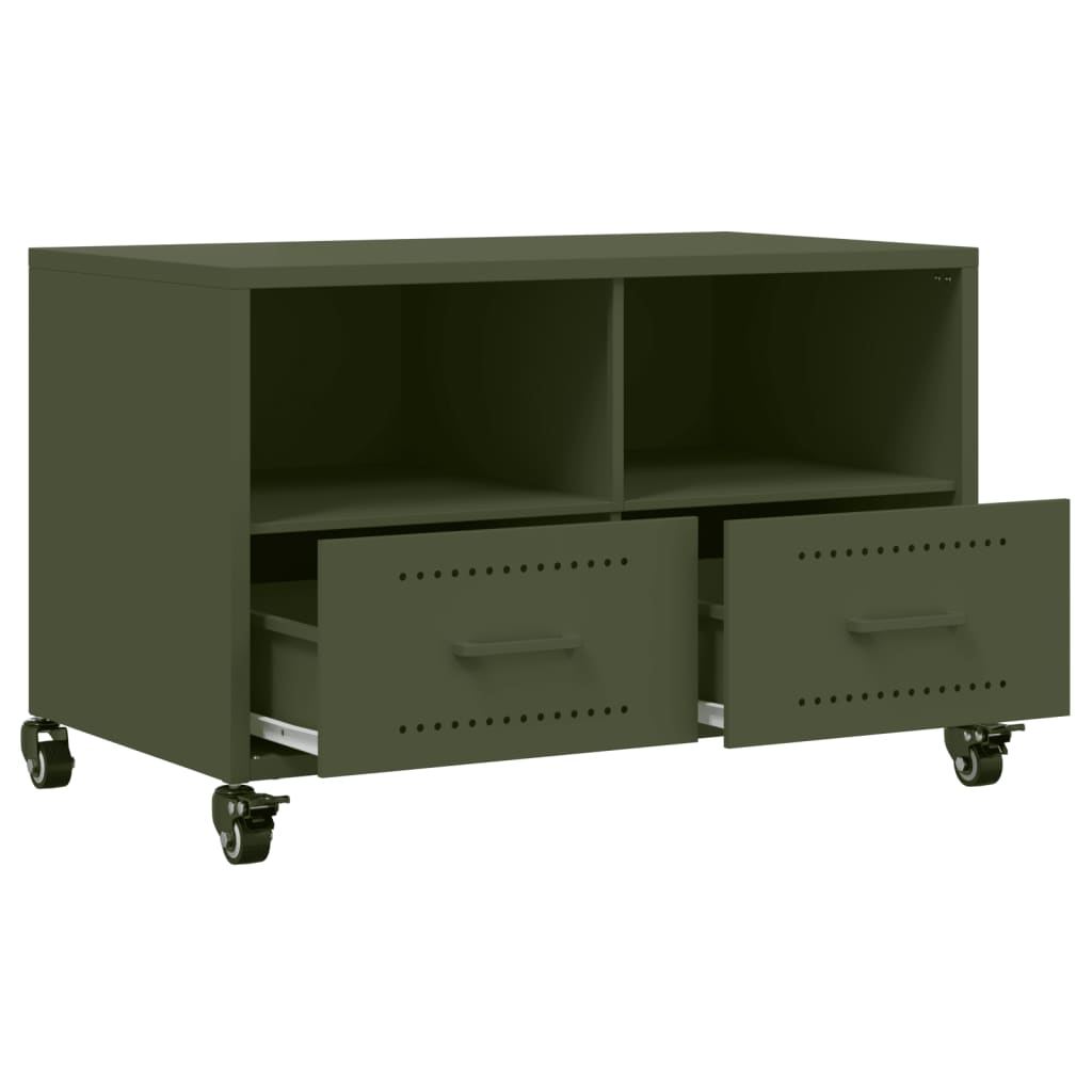 TV Cabinet Olive Green 68x39x43.5 cm Cold-rolled Steel