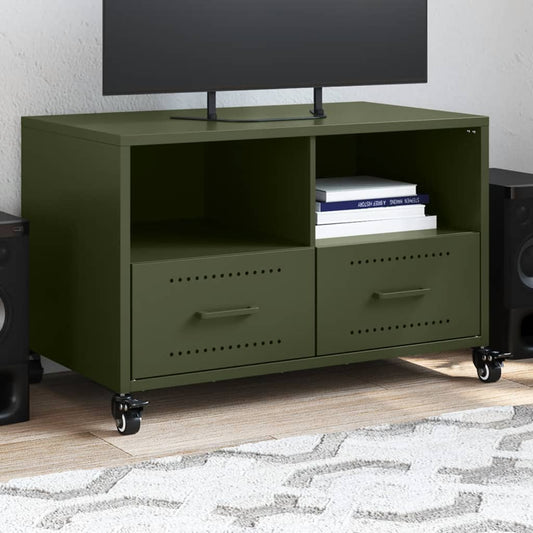 TV Cabinet Olive Green 68x39x43.5 cm Cold-rolled Steel