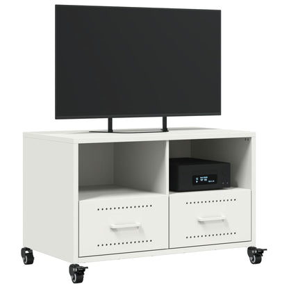 TV Cabinet White 68x39x43.5 cm Cold-rolled Steel