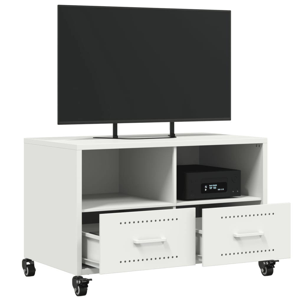 TV Cabinet White 68x39x43.5 cm Cold-rolled Steel