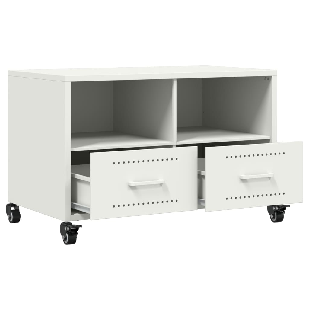 TV Cabinet White 68x39x43.5 cm Cold-rolled Steel