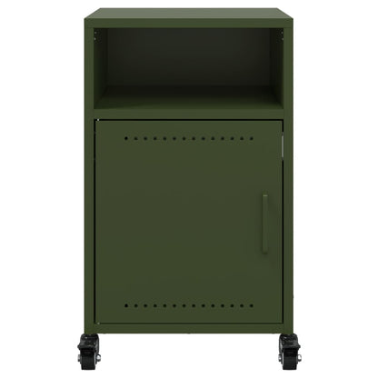 Bedside Cabinets 2 pcs Olive Green 36x39x59 cm Steel