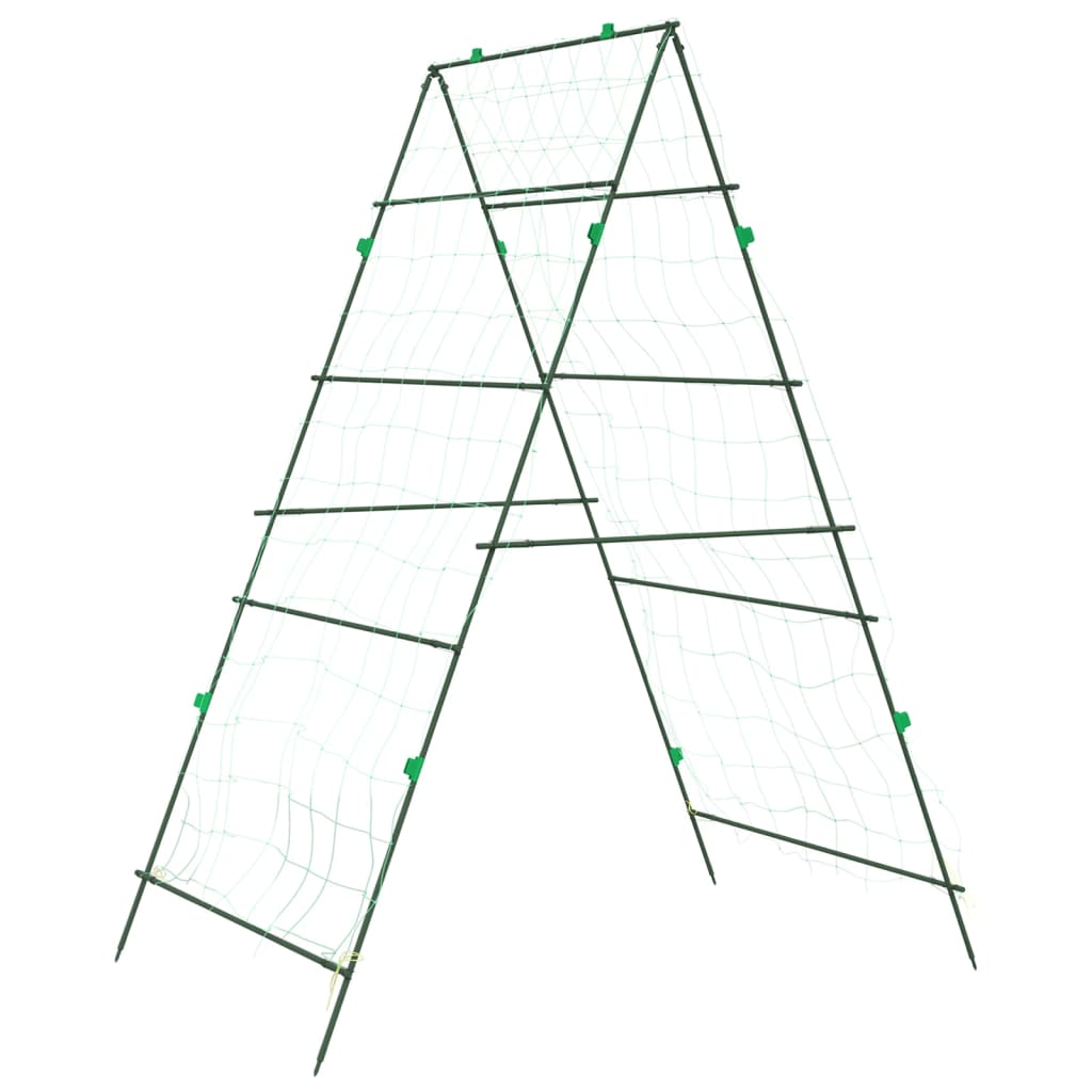 Garden Trellis for Climbing Plants A-Frame 99x90x175.5 cm Steel