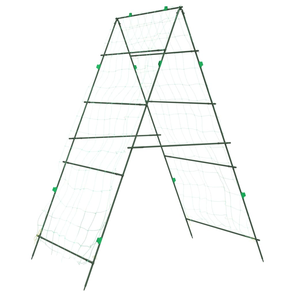 Garden Trellis for Climbing Plants A-Frame 99x90x175.5 cm Steel