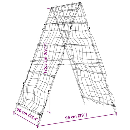 Garden Trellis for Climbing Plants A-Frame 99x90x175.5 cm Steel