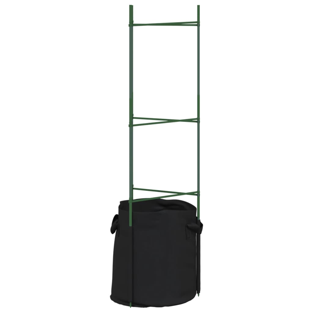 Tomato Cage with Plant Bag 2 pcs 116 cm Steel and PP