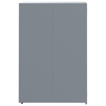 Wheelie Bin Storage for Single Bin Grey 69x79x117 cm Steel