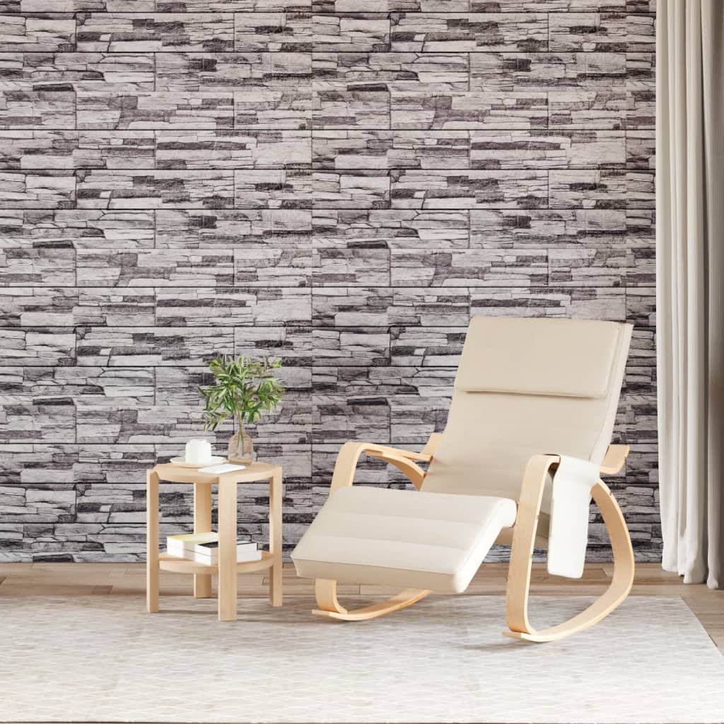 3D Wall Panels 10 pcs Light Grey 100x50 cm EPS