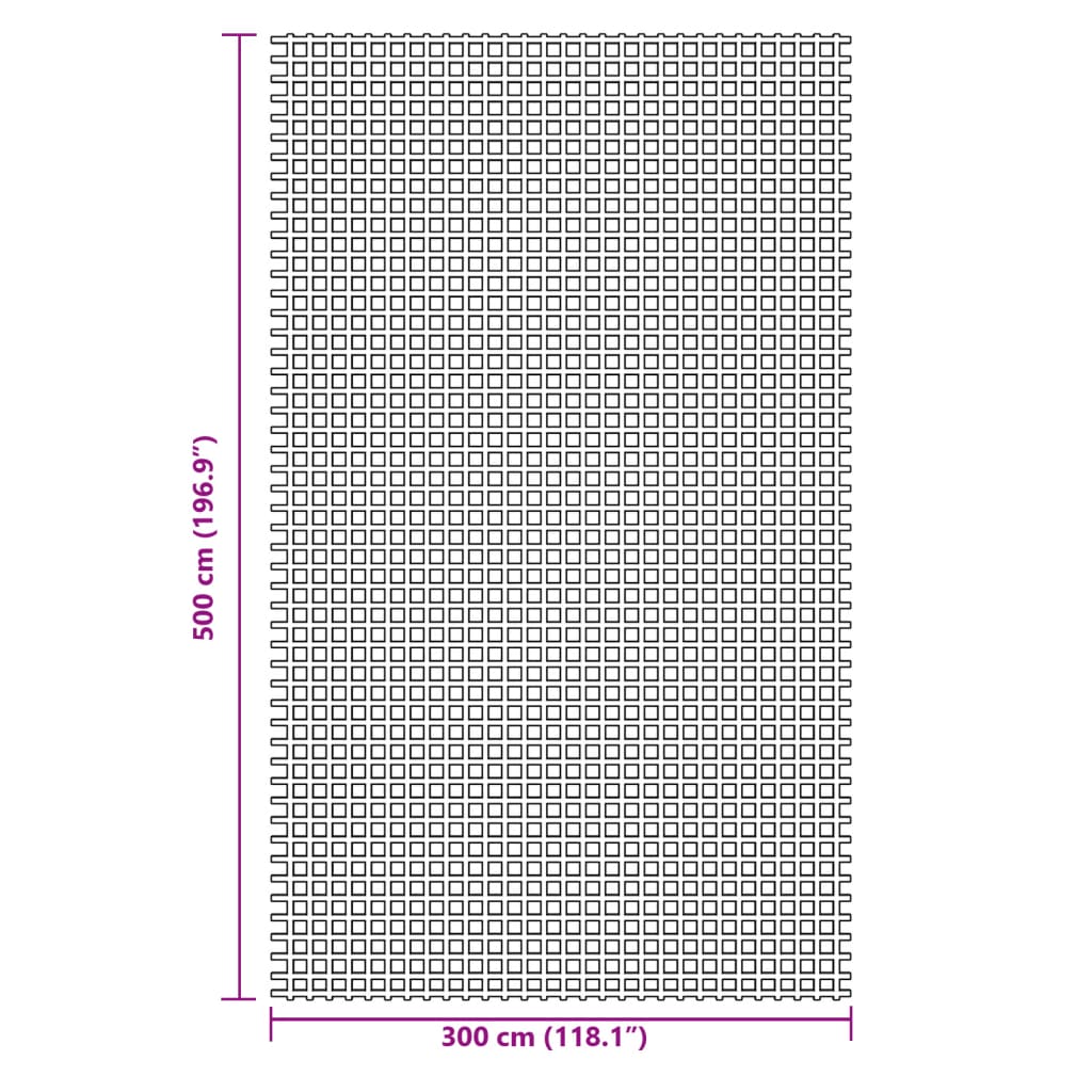 Camping Floor Mat Green 5x3 m