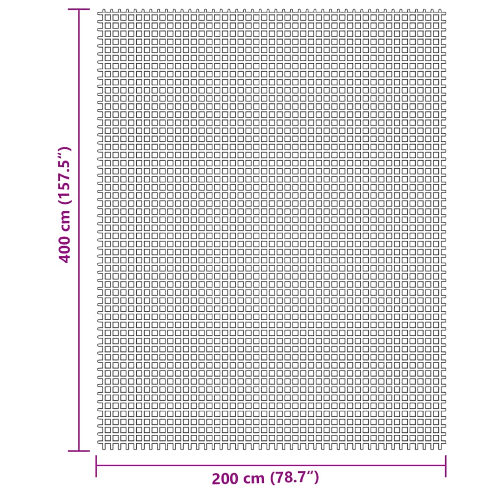 Camping Floor Mat Cream 4x2 m