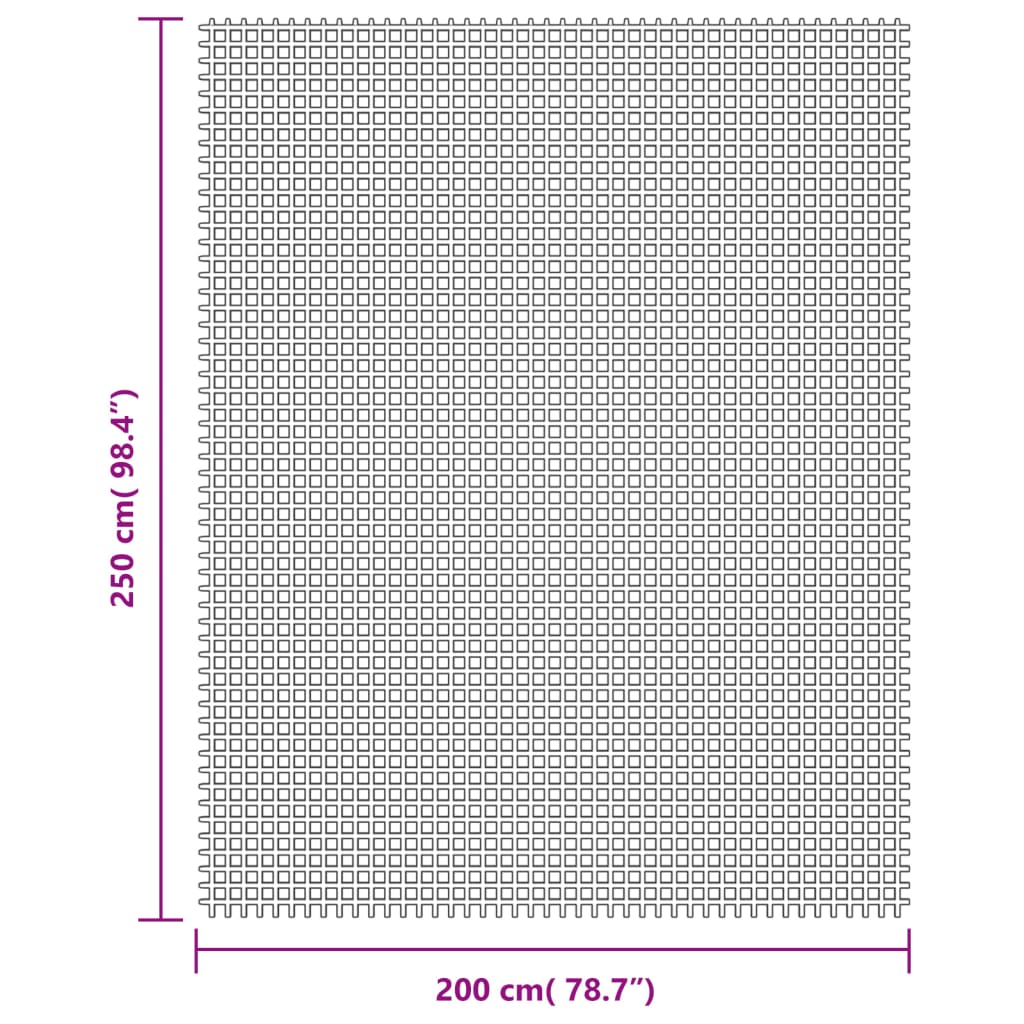 Camping Floor Mat Cream 2.5x2 m