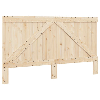 Bed Frame without Mattress with Headboard 180x200 cm Super King Solid Wood