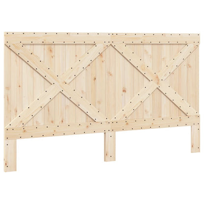 Bed Frame without Mattress with Headboard 180x200 cm Super King Solid Wood