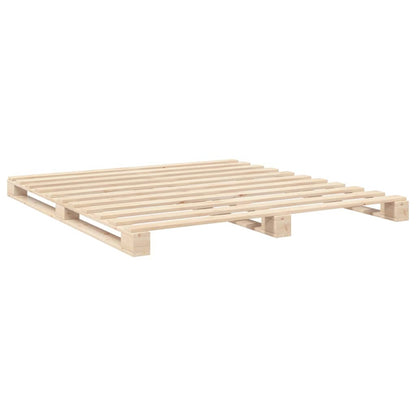 Bed Frame without Mattress with Headboard 180x200 cm Super King Solid Wood