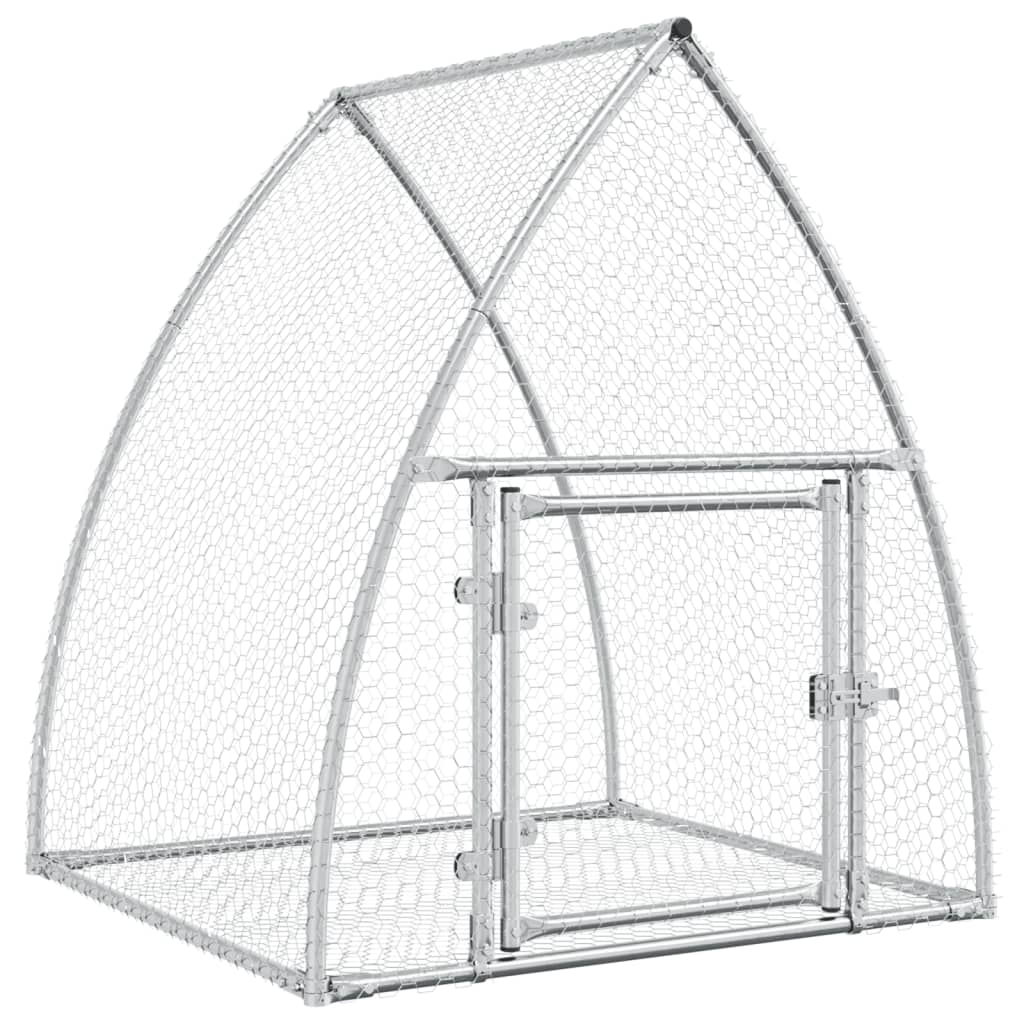 Rabbit Cage Silver 100x105x120 cm Galvanised Steel