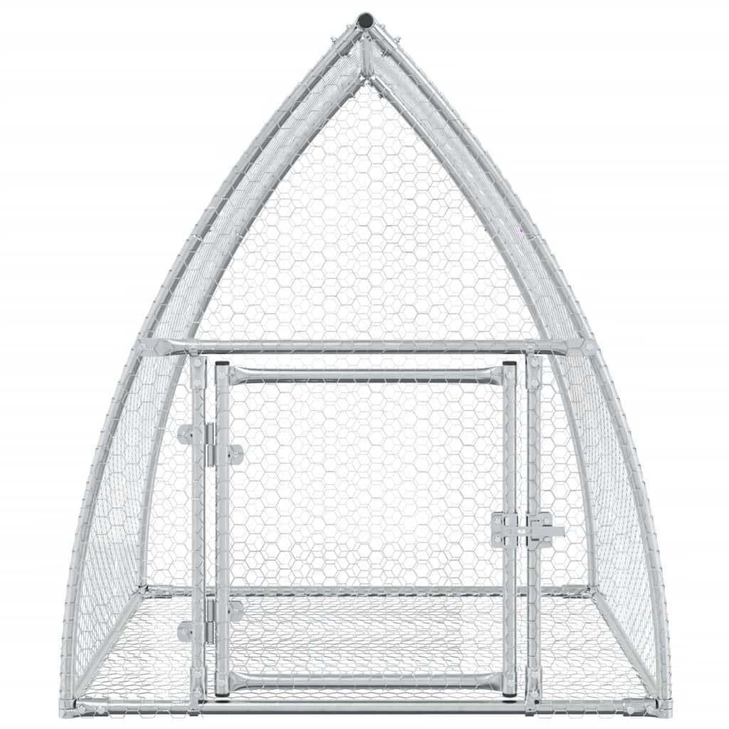 Rabbit Cage Silver 100x105x120 cm Galvanised Steel