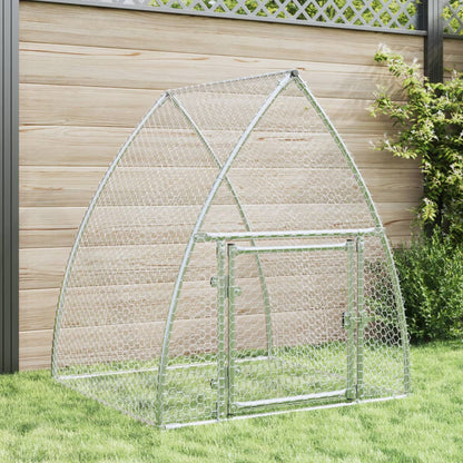 Rabbit Cage Silver 100x105x120 cm Galvanised Steel