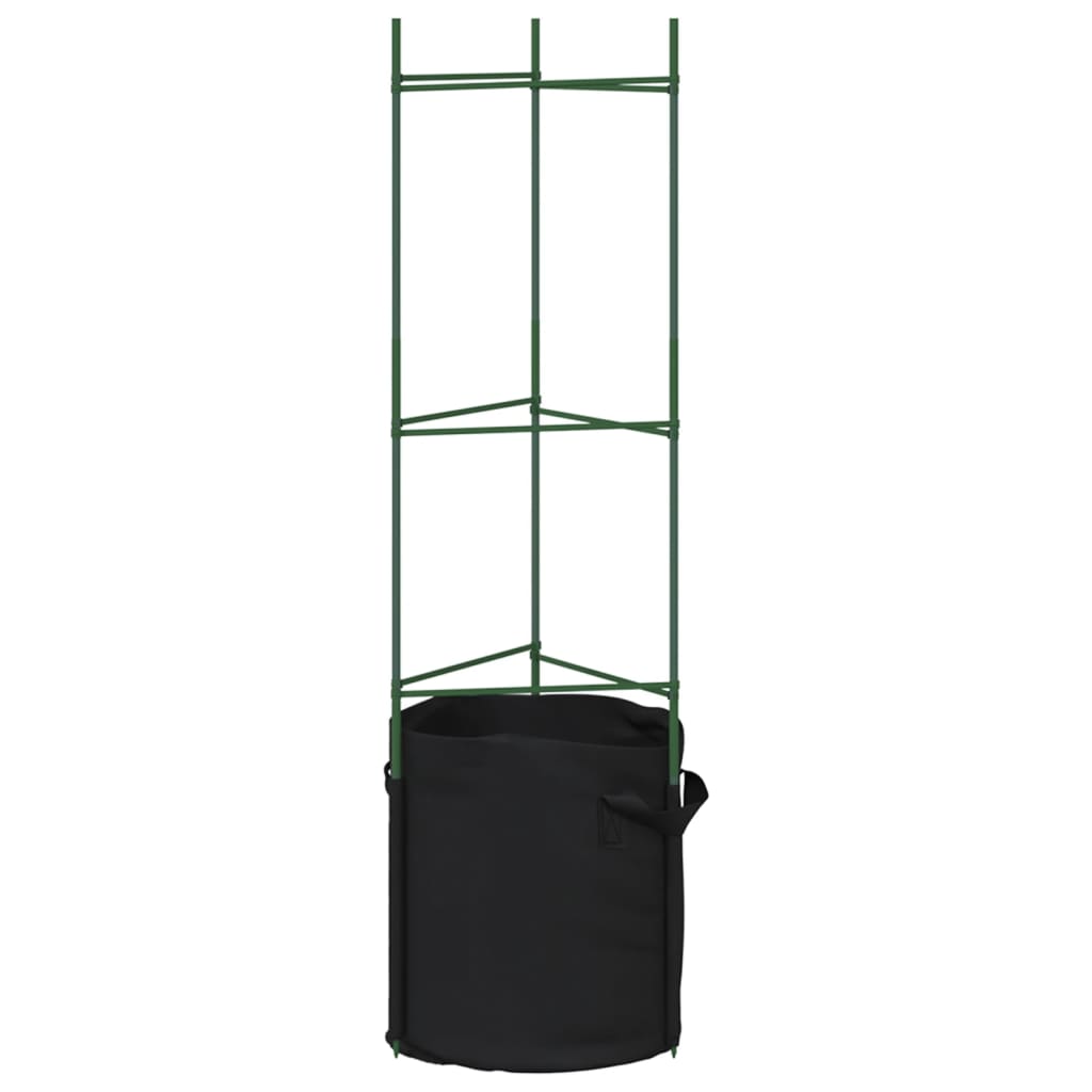 Tomato Cages with Plant Bags 6 pcs 116 cm Steel and PP