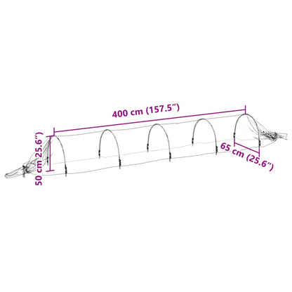 Netting Tunnels 2 pcs 1.5x5 m Fibreglass and PP