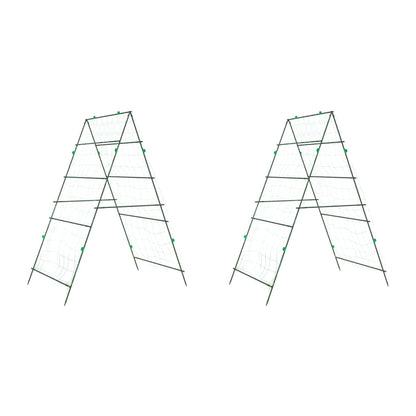 Garden Trellises for Climbing Plants 2 pcs A-Frame Steel