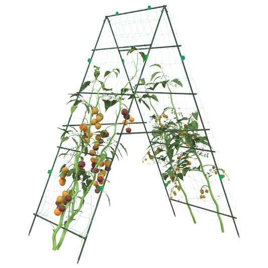 Garden Trellises for Climbing Plants 2 pcs A-Frame Steel