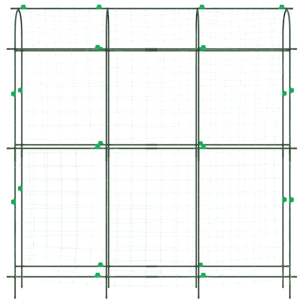 Garden Trellises for Climbing Plants 2 pcs U-Shape Steel