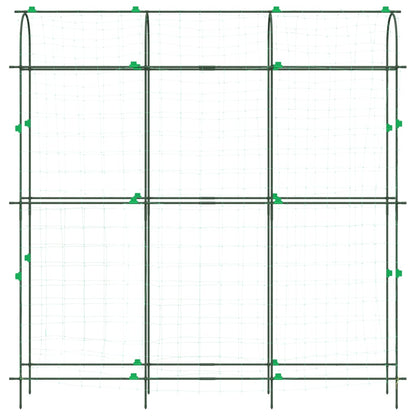 Garden Trellises for Climbing Plants 2 pcs U-Shape Steel