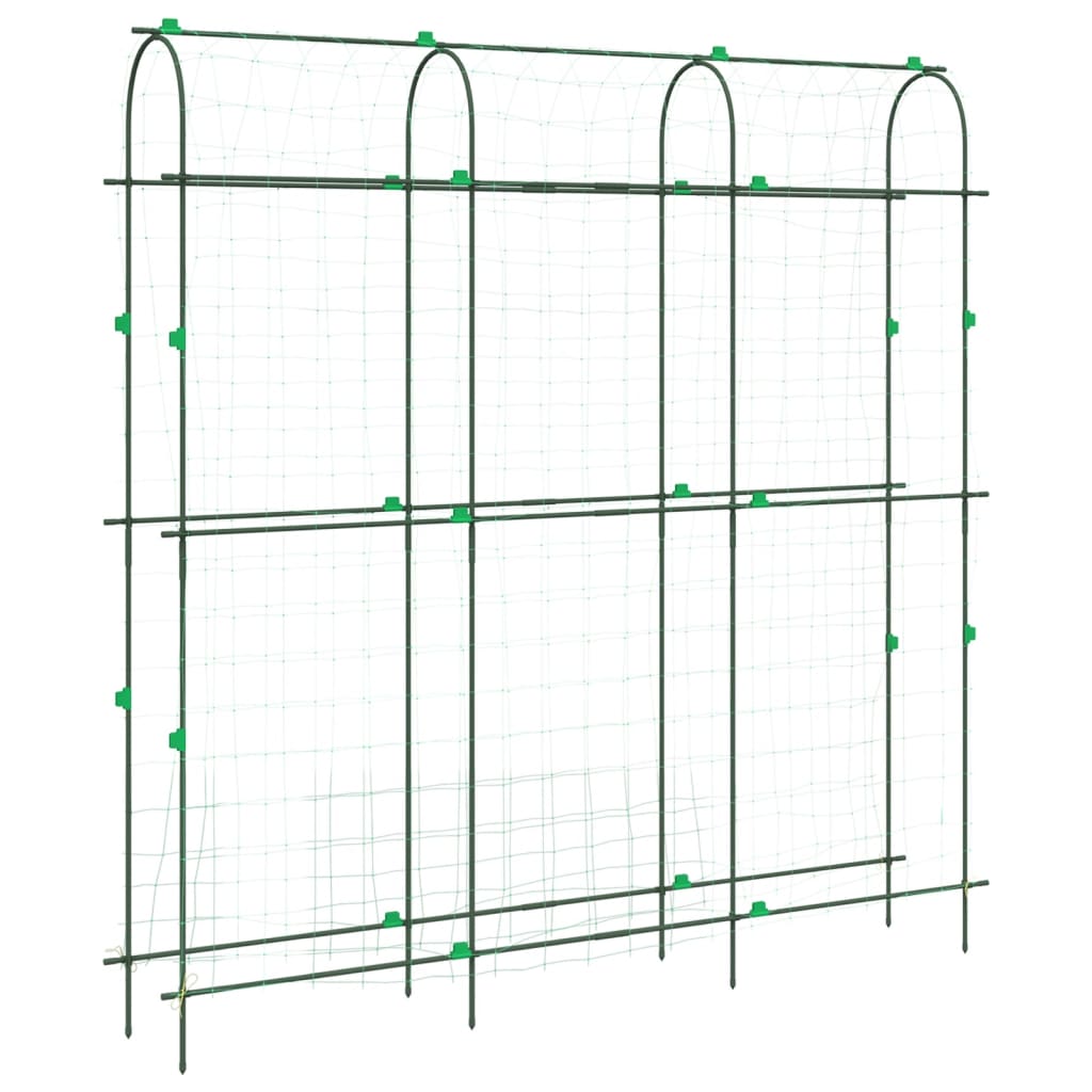 Garden Trellises for Climbing Plants 2 pcs U-Shape Steel