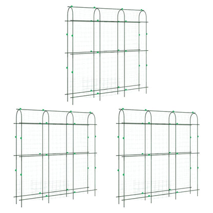 Garden Trellises for Climbing Plants 3 pcs U-Shape Steel