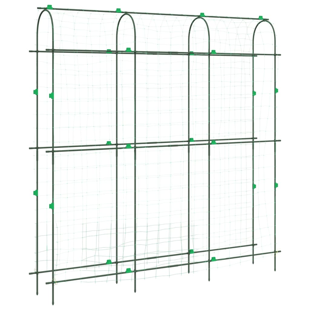 Garden Trellises for Climbing Plants 3 pcs U-Shape Steel