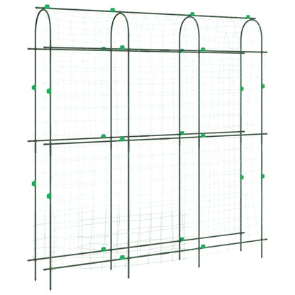 Garden Trellises for Climbing Plants 3 pcs U-Shape Steel