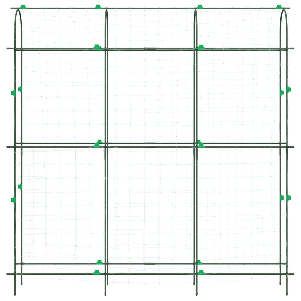 Garden Trellises for Climbing Plants 3 pcs U-Shape Steel