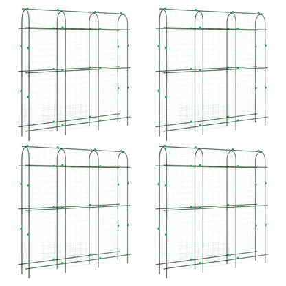 Garden Trellises for Climbing Plants 4 pcs U-Shape Steel