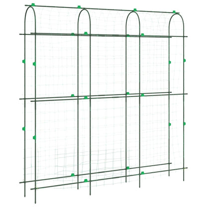 Garden Trellises for Climbing Plants 4 pcs U-Shape Steel