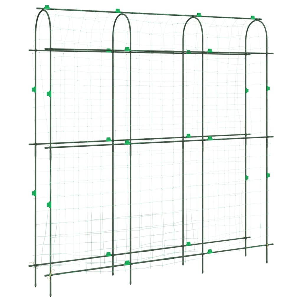 Garden Trellises for Climbing Plants 4 pcs U-Shape Steel