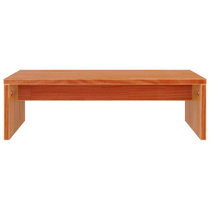 Monitor Stand Wax Brown 50x27x15 cm Solid Wood Pine