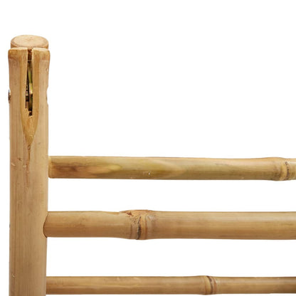 Double Towel Ladder with 4 Rungs 90x50x100 cm Bamboo