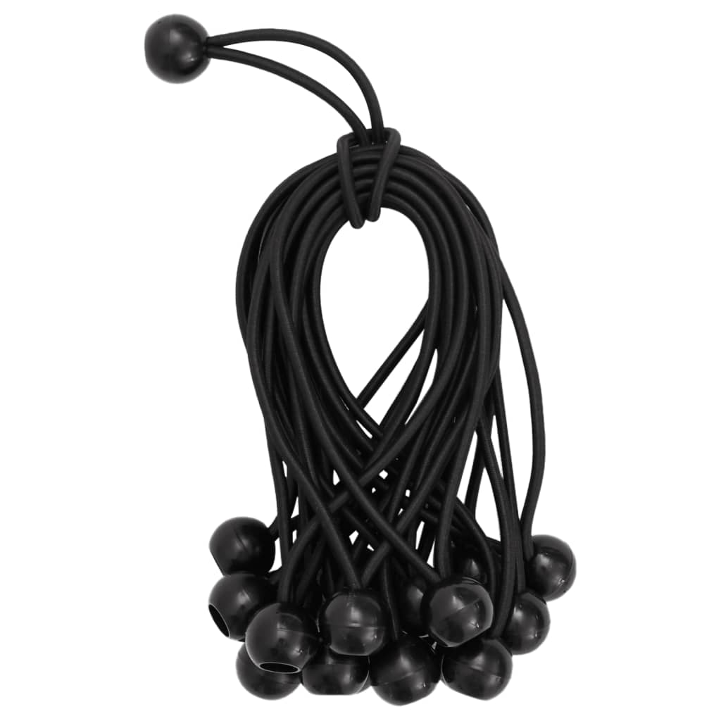 Bungee Cords with Balls 25 pcs 21 x 0.5 cm