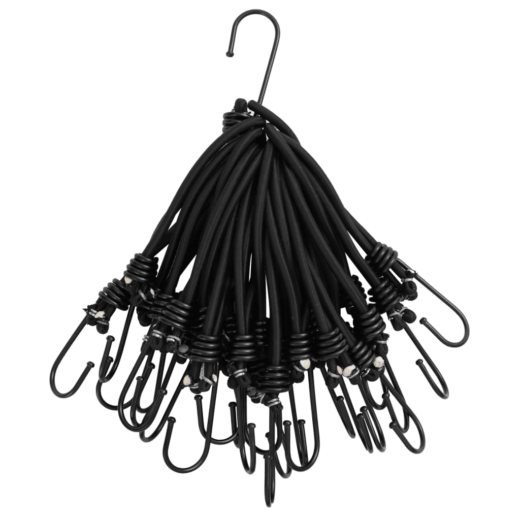 Bungee Cord with Hooks 25 pcs 17 cm